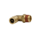 90 Degree Male Swivel Elbow Brass PTC Fitting - 3/8" X 1/2" NPT