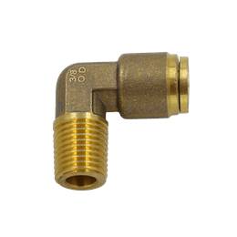 90 Degree Male Elbow Brass PTC Fitting - 3/8"x 3/8" NPT