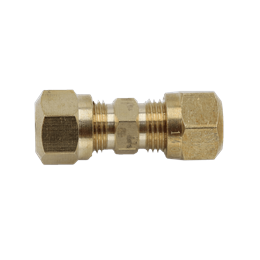 Straight Union Brass Compression Fitting - 3/4"