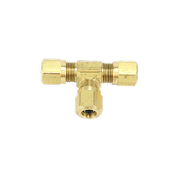 Full Union Tee Brass Compression Fitting - 1/2"