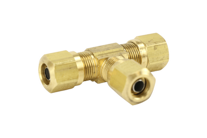 Full Union Tee Brass Compression Fitting - 1/2"