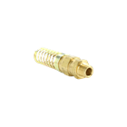 Straight Male Brass Reusable Fittings Hose ID: 3/8"; Thread (NPT): 1/2"