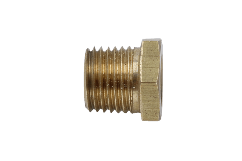 Brass Hex Reducer Bushing- 1/2" NPT X 3/8" NPTF