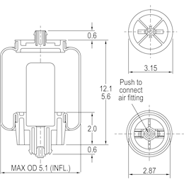 Cabin Air Spring - 7207 , 7215